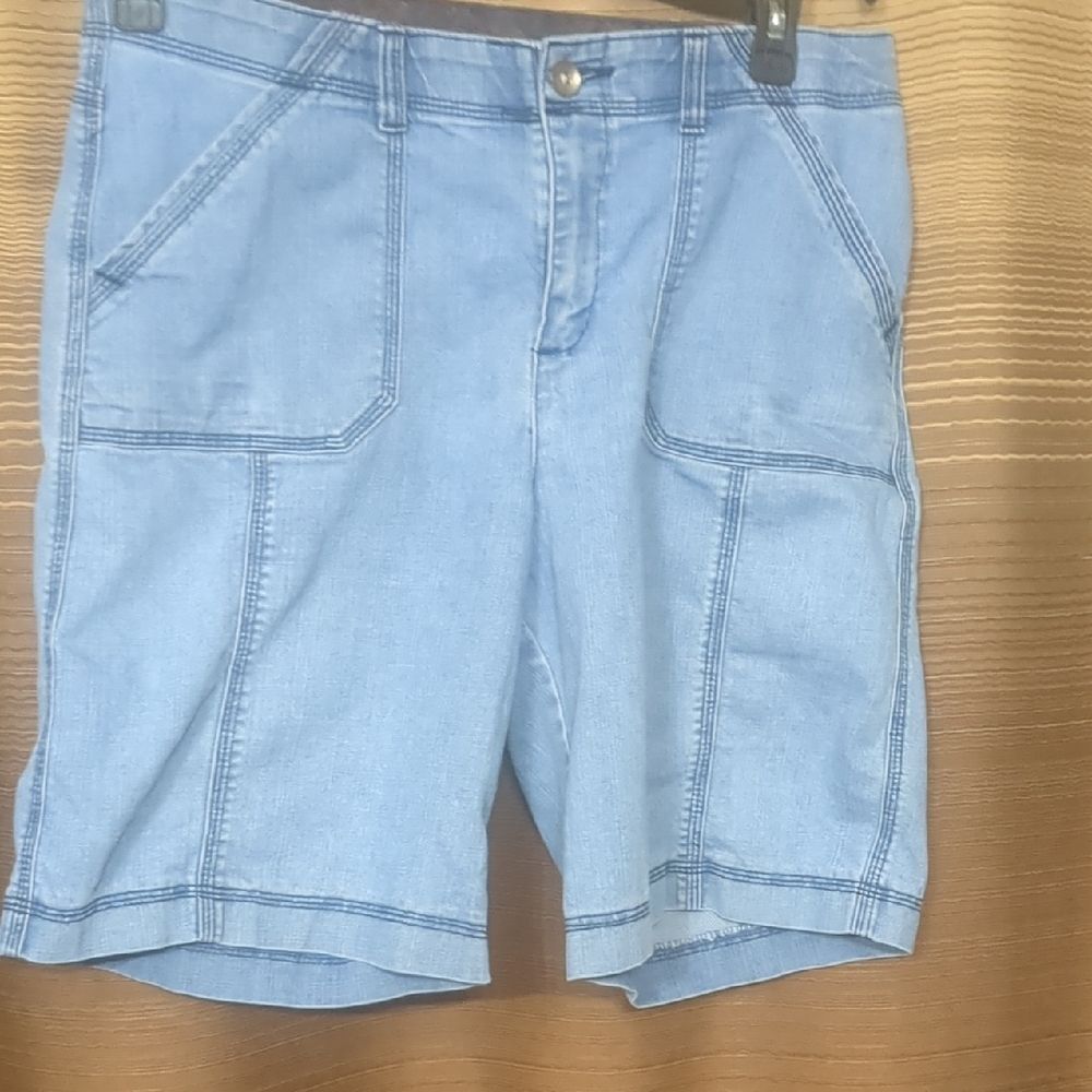 Lee Women's Light Blue Cargo Shorts